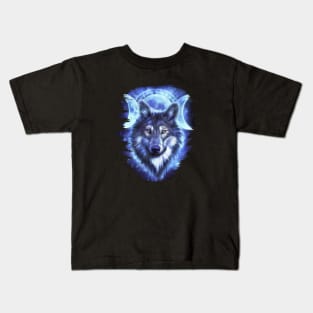 wolf moon Kids T-Shirt